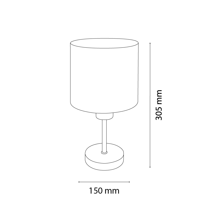 Brilagi - Dětská stolní lampa BOBO WOOD 1xE27/25W/230V dub/černá/béžová/puntíky