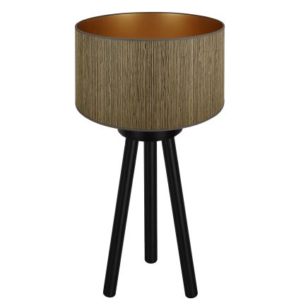 Brilagi - Stolní lampa BOSTON ROLLER 1xE27/15W/230V sláma hnědá/zlatá