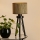 Brilagi - Stolní lampa BOSTON ROLLER 1xE27/15W/230V sláma hnědá/zlatá