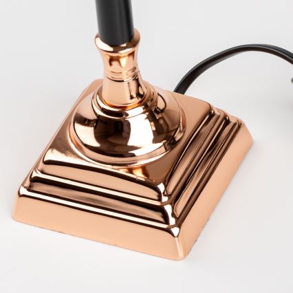 BRILAGI - Stolní lampa CERIA 1xE14/40W/230V pr. 20,5cm černá/měděná/šedá