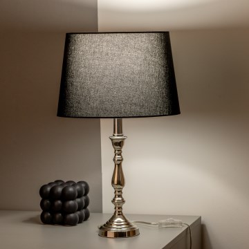 Brilagi - Stolní lampa CERIA 1xE27/60W/230V lesklý chrom/černá