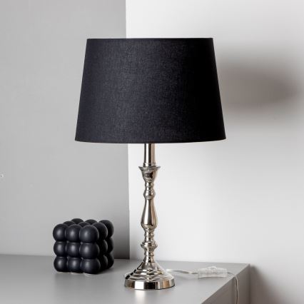 Brilagi - Stolní lampa CERIA 1xE27/60W/230V lesklý chrom/černá