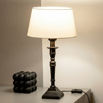 Brilagi - Stolní lampa CERIA 1xE27/60W/230V pr. 25 cm černá/bílá