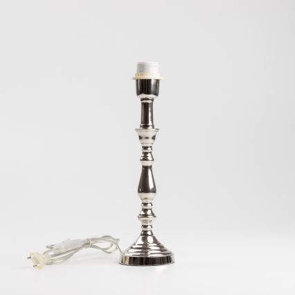 Brilagi - Stolní lampa CERIA 1xE27/60W/230V pr. 25 cm lesklý chrom/bílá
