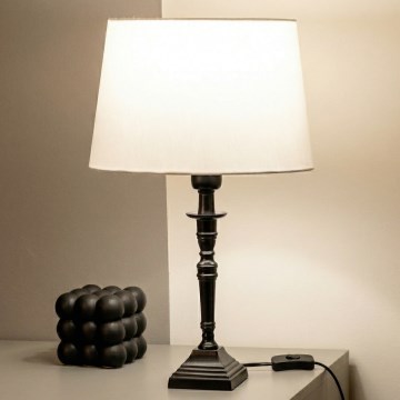 Brilagi - Stolní lampa CERIA 1xE27/60W/230V pr. 30 cm černá/bílá