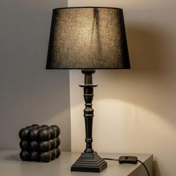 Brilagi - Stolní lampa CERIA 1xE27/60W/230V pr. 30 cm černá