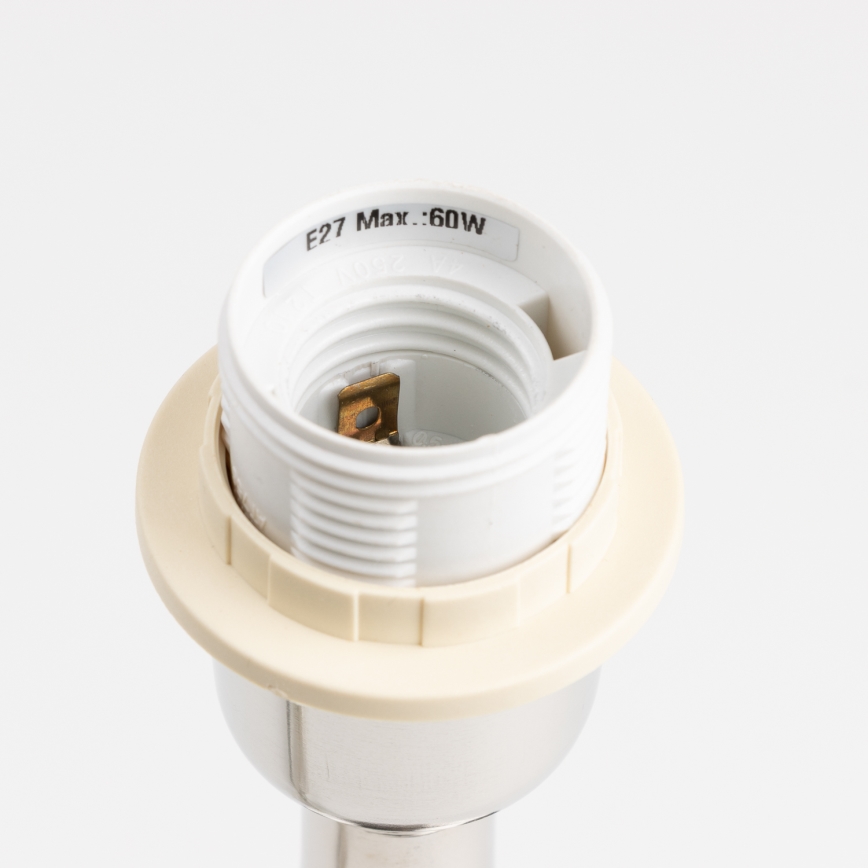 Brilagi - Stolní lampa CERIA 1xE27/60W/230V pr. 30 cm lesklý chrom/černá