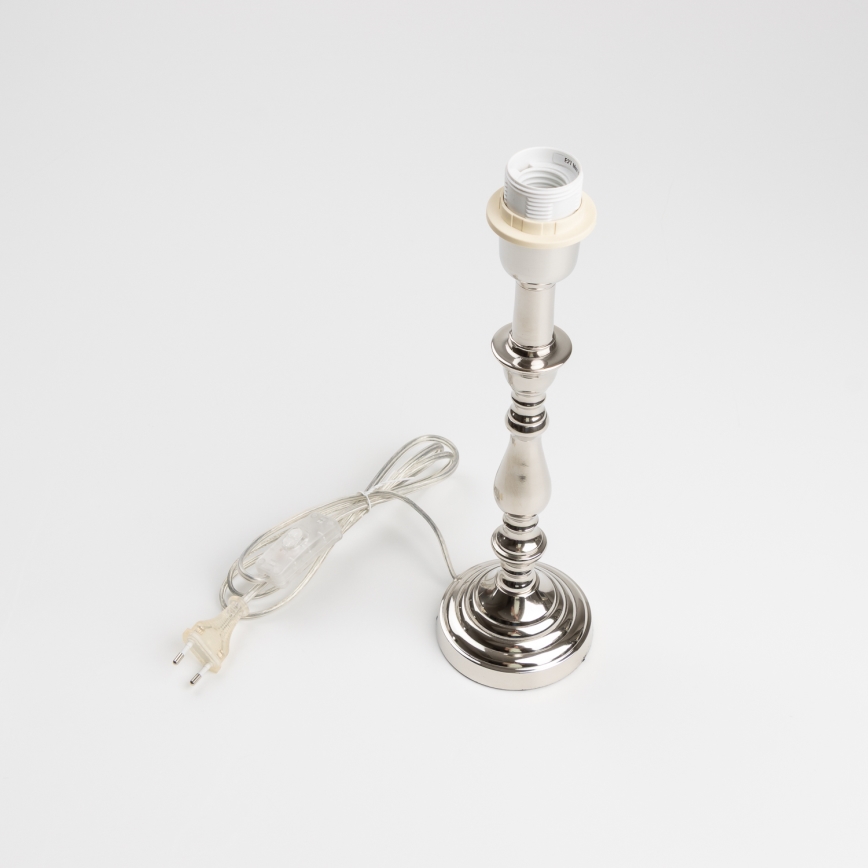 Brilagi - Stolní lampa CERIA 1xE27/60W/230V pr. 30 cm lesklý chrom/zelená