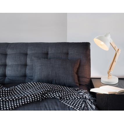 Brilagi - Stolní lampa FOCUS 1xE27/40W/230V bílá