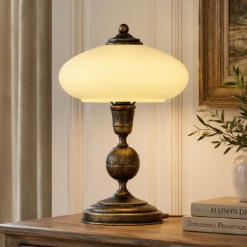 Brilagi - Stolní lampa MOLLERO 1xE14/11W/230V bronz/patina