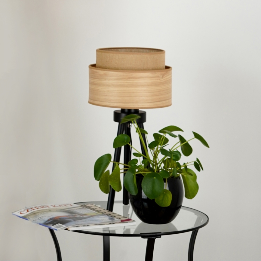 Brilagi - Stolní lampa MONTANA BOHO 1xE27/15W/230V hnědá/černá