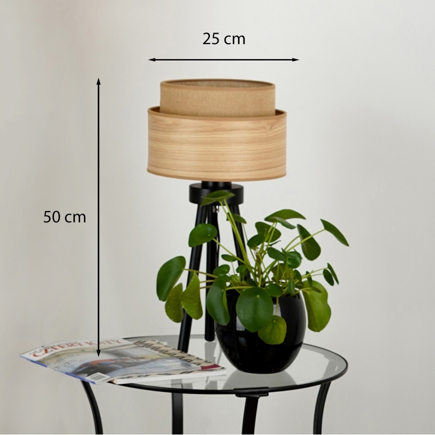 Brilagi - Stolní lampa MONTANA BOHO 1xE27/15W/230V hnědá/černá