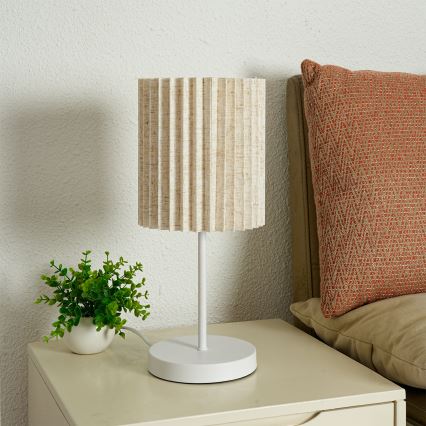 Brilagi - Stolní lampa NORDIC WAVE 1xE27/15W/230V len/bílá