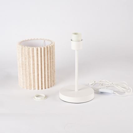 Brilagi - Stolní lampa NORDIC WAVE 1xE27/15W/230V len/bílá