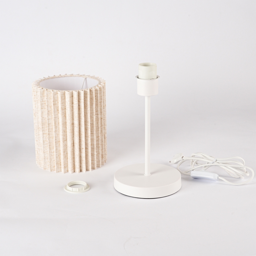 Brilagi - Stolní lampa NORDIC WAVE 1xE27/15W/230V len/bílá