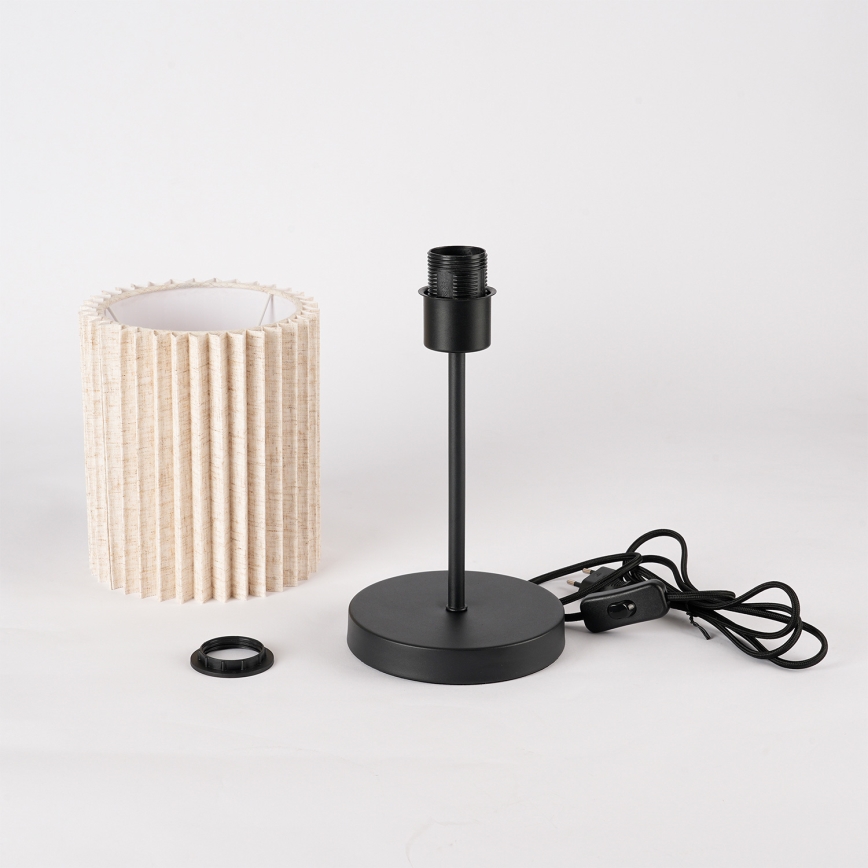 Brilagi - Stolní lampa NORDIC WAVE 1xE27/15W/230V len/černá