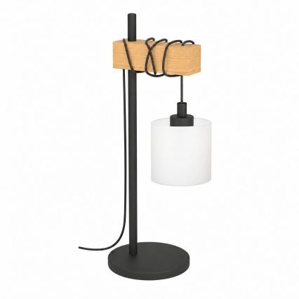 BRILAGI - Stolní lampa NUBILA 1xE27/40W/230V hnědá/černá/bílá