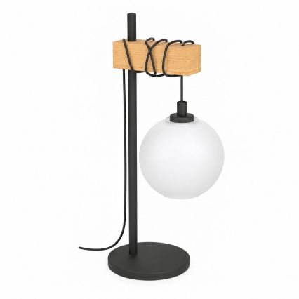 BRILAGI - Stolní lampa NUBILA 1xE27/40W/230V hnědá/černá/bílá