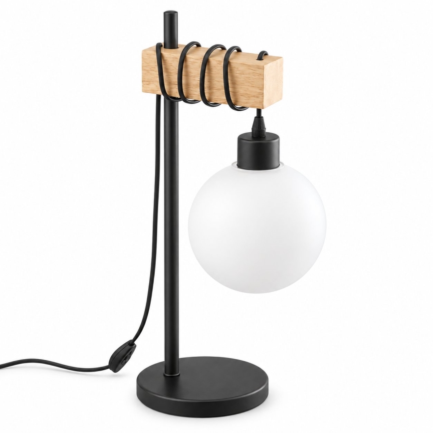 BRILAGI - Stolní lampa NUBILA 1xE27/40W/230V hnědá/černá/bílá