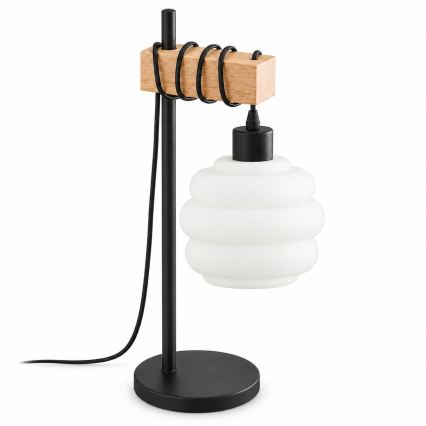 BRILAGI - Stolní lampa NUBILA 1xE27/40W/230V hnědá/černá/bílá
