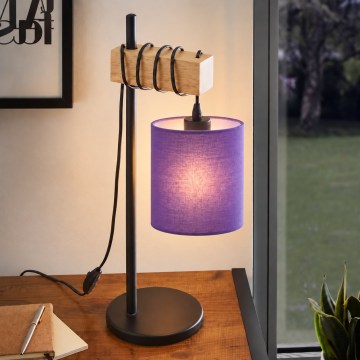 BRILAGI - Stolní lampa NUBILA 1xE27/40W/230V hnědá/černá/fialová