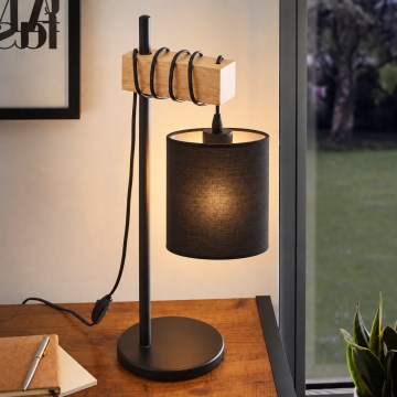 BRILAGI - Stolní lampa NUBILA 1xE27/40W/230V hnědá/černá
