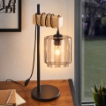 BRILAGI - Stolní lampa NUBILA 1xE27/40W/230V hnědá/černá/kouřová béžová