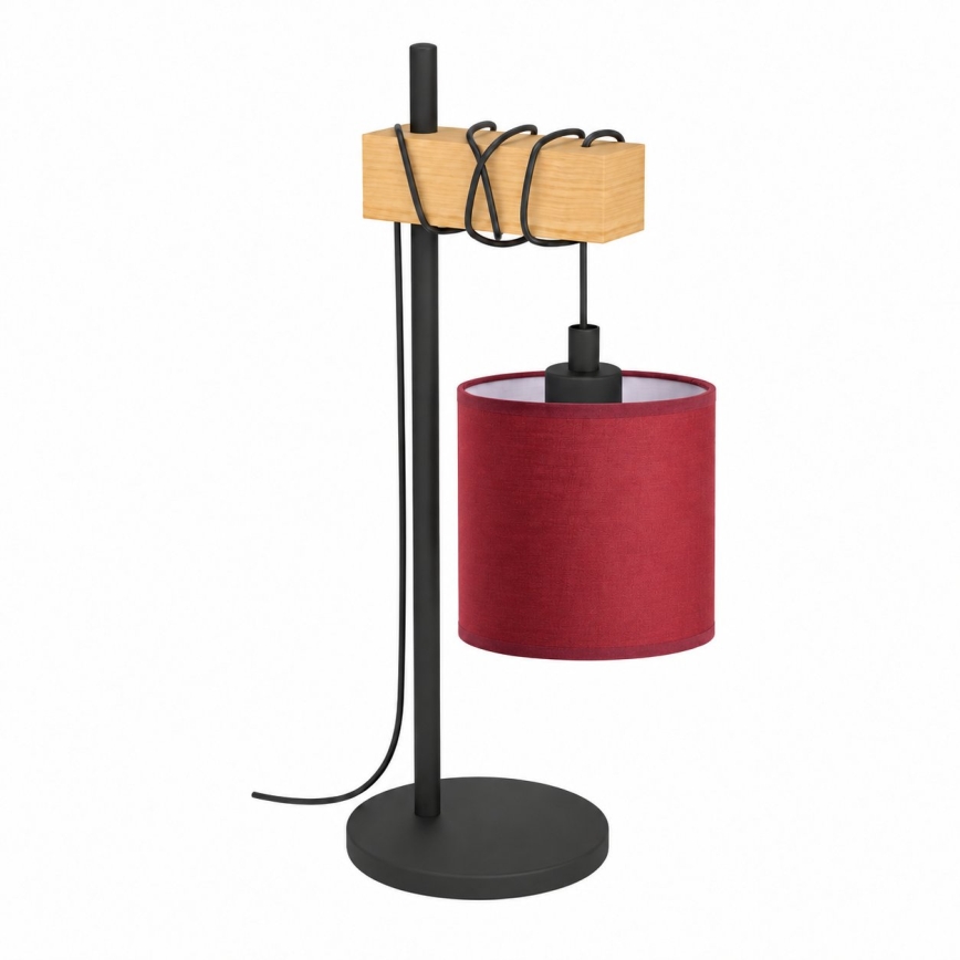 BRILAGI - Stolní lampa NUBILA 1xE27/40W/230V hnědá/černá/pompejská červená