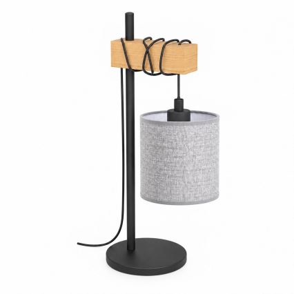 BRILAGI - Stolní lampa NUBILA 1xE27/40W/230V hnědá/černá/šedá