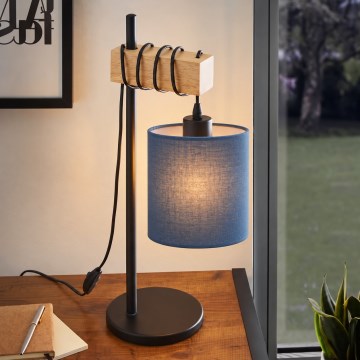 BRILAGI - Stolní lampa NUBILA 1xE27/40W/230V hnědá/černá/tmavě modrá