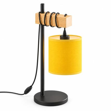 BRILAGI - Stolní lampa NUBILA 1xE27/40W/230V hnědá/černá/žlutá