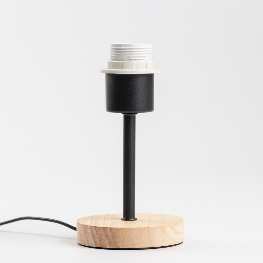 Brilagi - Stolní lampa NUBILA WOOD 1xE27/25W/230V dub/černá/žlutá