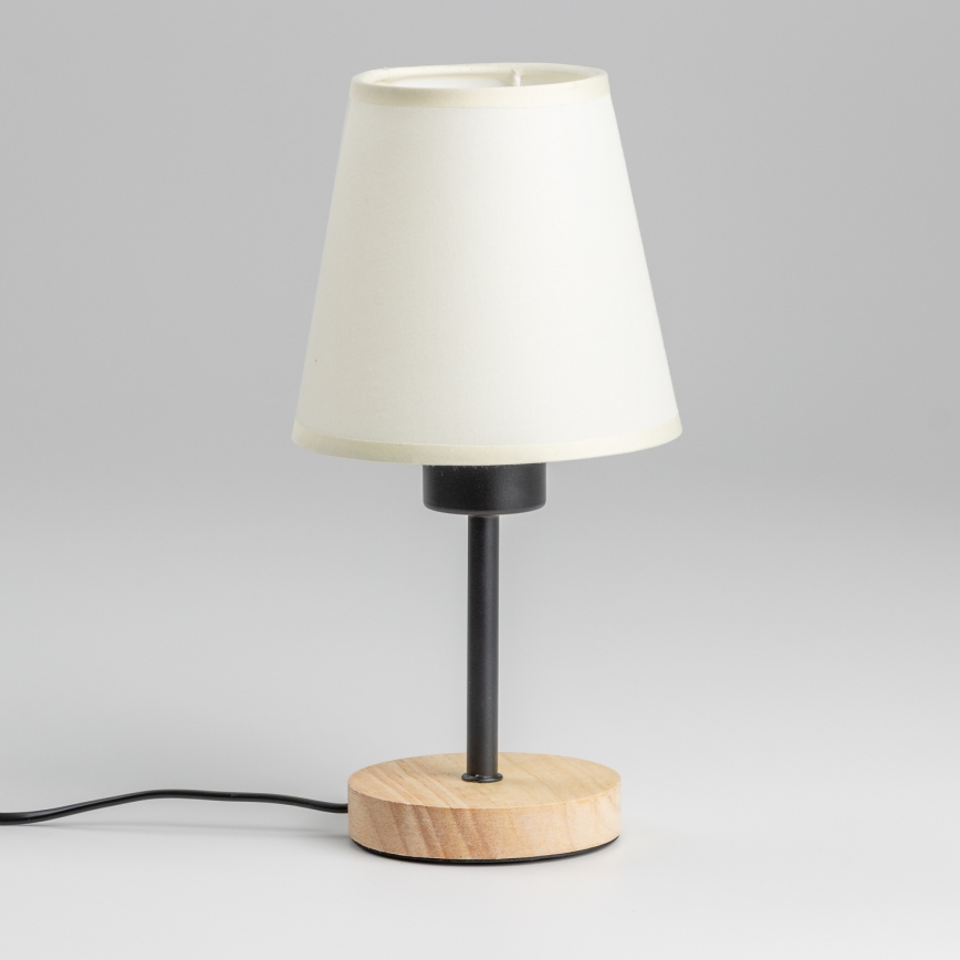 Brilagi - Stolní lampa NUBILA WOOD 1xE27/25W/230V dub/krémová
