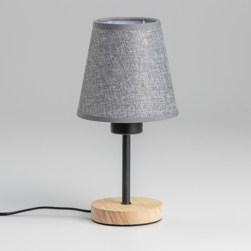 Brilagi - Stolní lampa NUBILA WOOD 1xE27/25W/230V dub/šedá