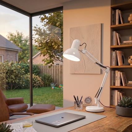 Brilagi - Stolní lampa ROMERO 1xE27/60W/230V bílá