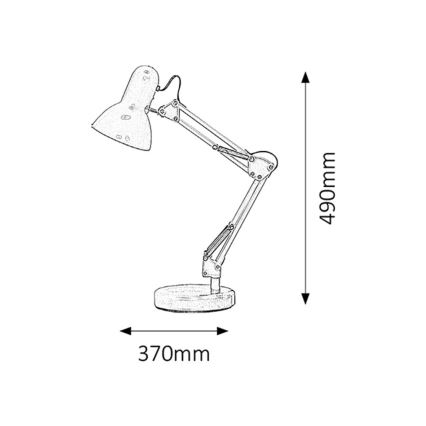 Brilagi - Stolní lampa ROMERO 1xE27/60W/230V bílá