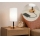 Brilagi - Stolní lampa s USB portem TABLON 1xE27/25W/230V dub/černá/bílá