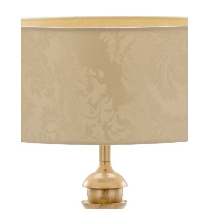 Brilagi - Stolní lampa SAPHIRE 1xE27/15W/230V krémová/zlatá/patina
