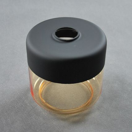 BRILAGI - Stolní lampa WOOD GLASS 1xE27/40W/230V hnědá/černá/kouřová béžová