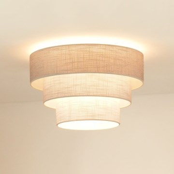 Brilagi - Stropní svítidlo ALASKA LUNETA 1xE27/15W/230V pr. 45 cm šedá/krémová
