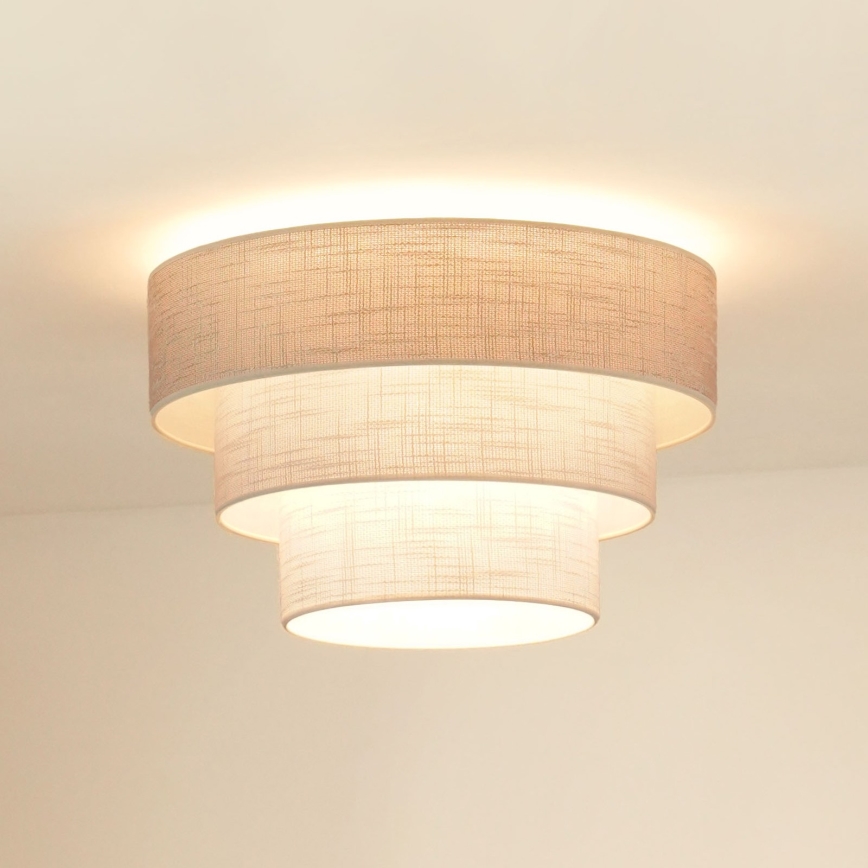 Brilagi - Stropní svítidlo ALASKA LUNETA 1xE27/15W/230V pr. 45 cm šedá/krémová