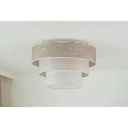 Brilagi - Stropní svítidlo ALASKA LUNETA 1xE27/15W/230V pr. 45 cm šedá/krémová