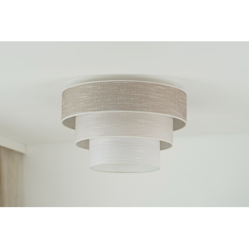 Brilagi - Stropní svítidlo ALASKA LUNETA 1xE27/15W/230V pr. 45 cm šedá/krémová