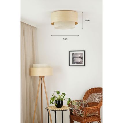 Brilagi - Stropní svítidlo ARIZONA BOHO 1xE27/15W/230V pr. 45 cm béžová