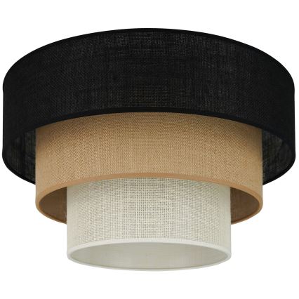 Brilagi - Stropní svítidlo ASPEN LUNETA 1xE27/15W/230V pr. 45 cm černá/béžová/krémová
