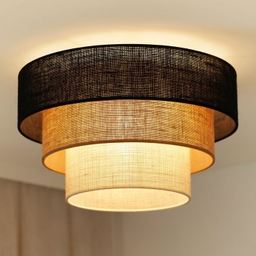 Brilagi - Stropní svítidlo ASPEN LUNETA 1xE27/15W/230V pr. 45 cm černá/béžová/krémová