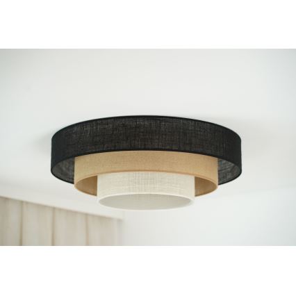 Brilagi - Stropní svítidlo ASPEN LUNETA LED/12W/230V pr. 60 cm 3000K/4000K/6400K černá/béžová/krémová