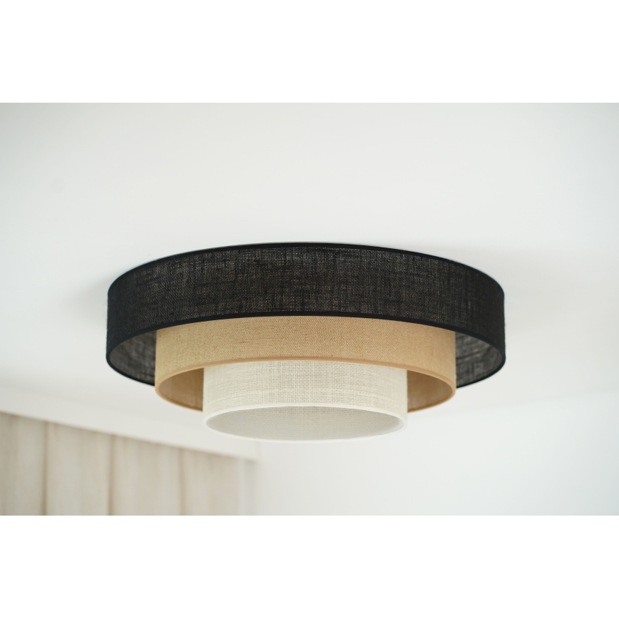 Brilagi - Stropní svítidlo ASPEN LUNETA LED/12W/230V pr. 60 cm 3000K/4000K/6400K černá/béžová/krémová