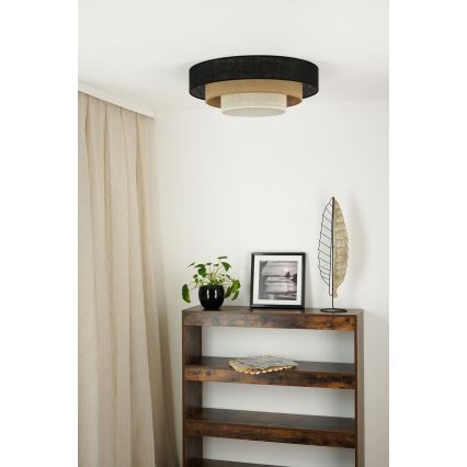 Brilagi - Stropní svítidlo ASPEN LUNETA LED/12W/230V pr. 60 cm 3000K/4000K/6400K černá/béžová/krémová