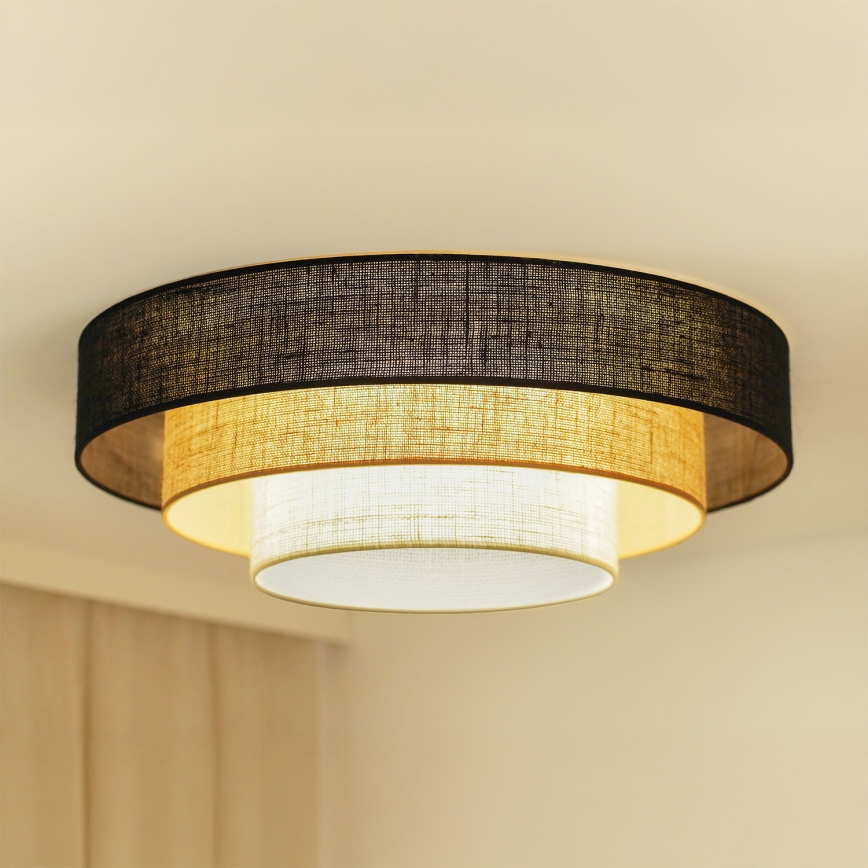 Brilagi - Stropní svítidlo ASPEN LUNETA LED/12W/230V pr. 60 cm 3000K/4000K/6400K černá/béžová/krémová